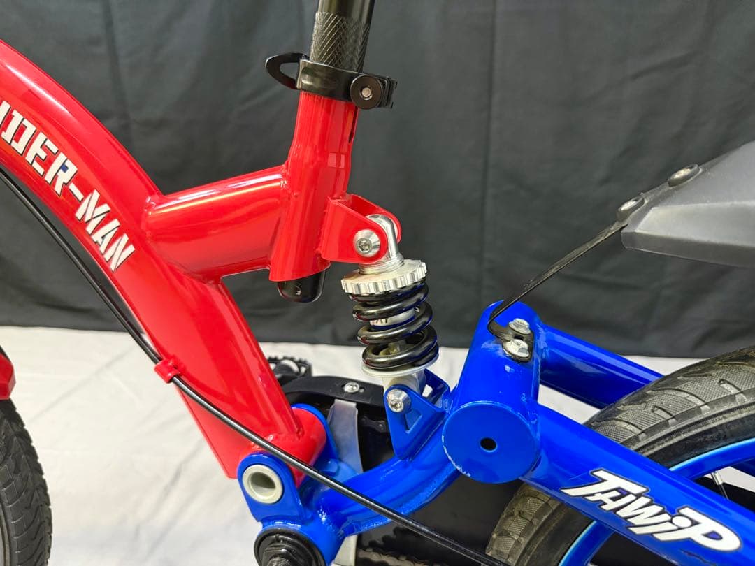 16インチ SPIDER-MAN 子供用自転車 補助輪付き サスペンション付き
