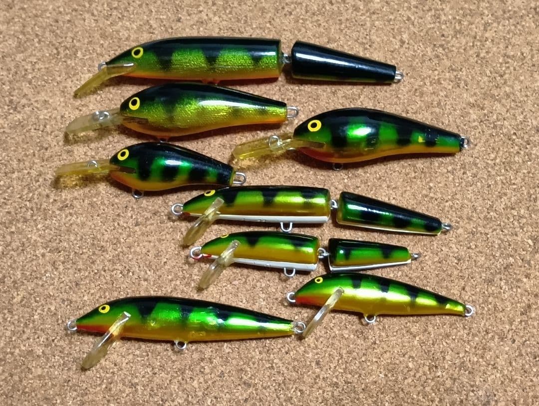 ラパラ RAPALA 旧パーチカラー ファットラップ カウントダウン 8個セット