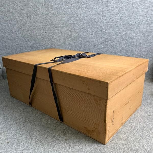 京塗師市川準斎糸目紹鴎棚組立式共箱附き [B28499]