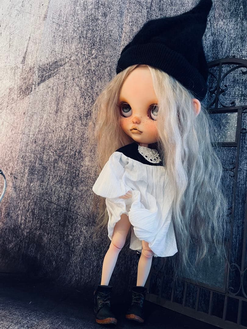 【専用】カスタム ブライス ビジューブリリアント頭皮付きモヘアアウトフィット付属