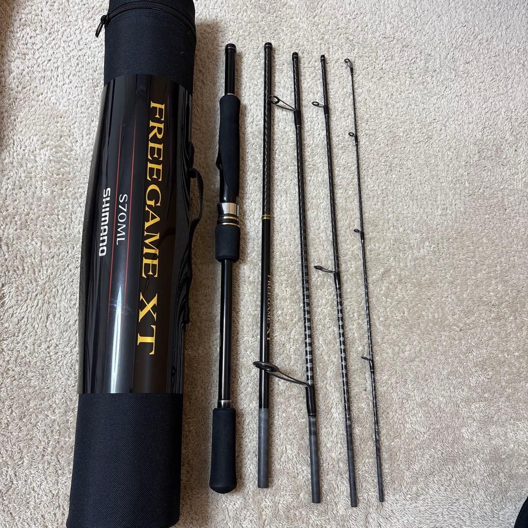 シマノ　フリーゲームXT S70ML パックロッド