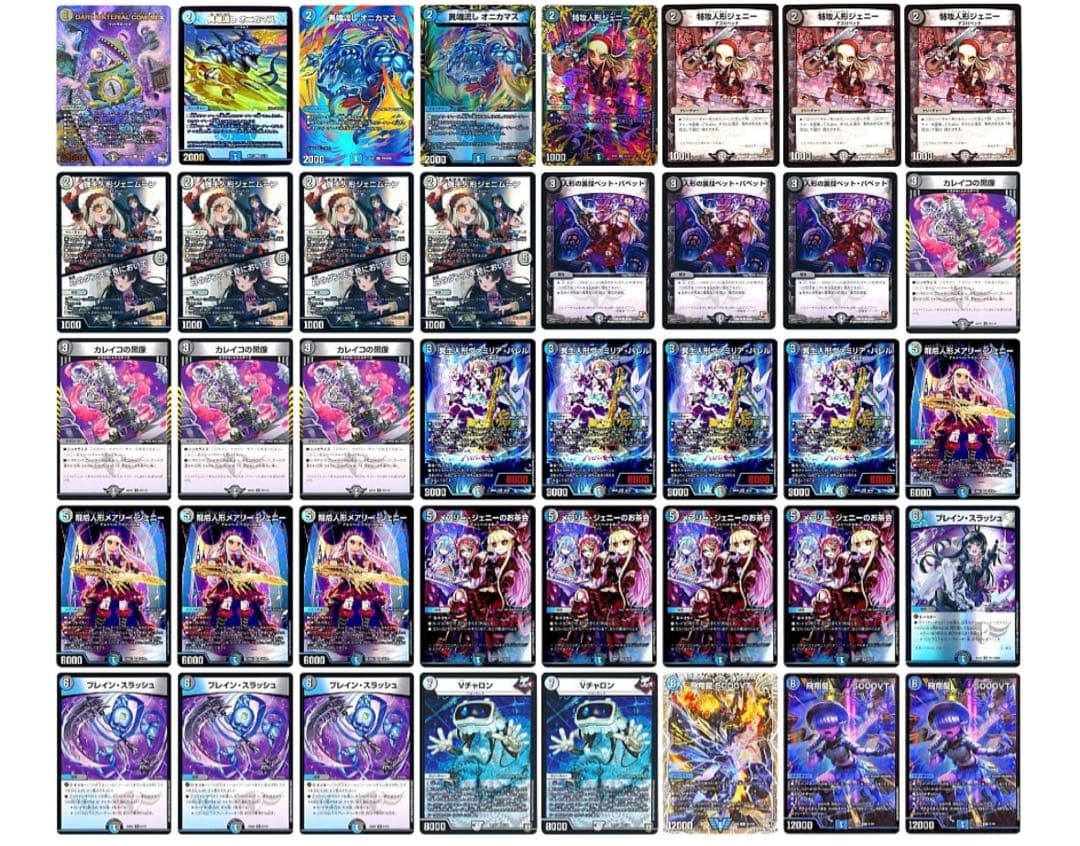 デュエマ デッキ 青黒デスパペット