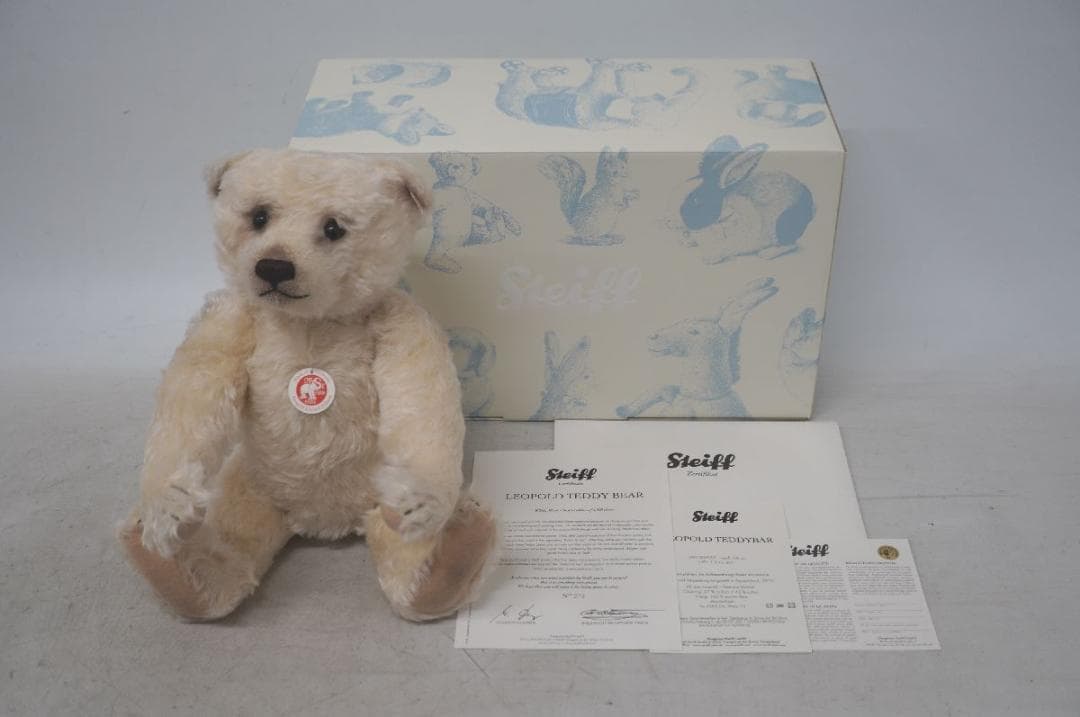 【M02-09】 Steiff シュタイフ レオポルド テディベア ぬいぐるみ