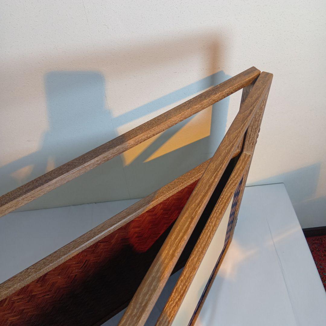 値下げ茶道具　風炉先屏風　網代　美品