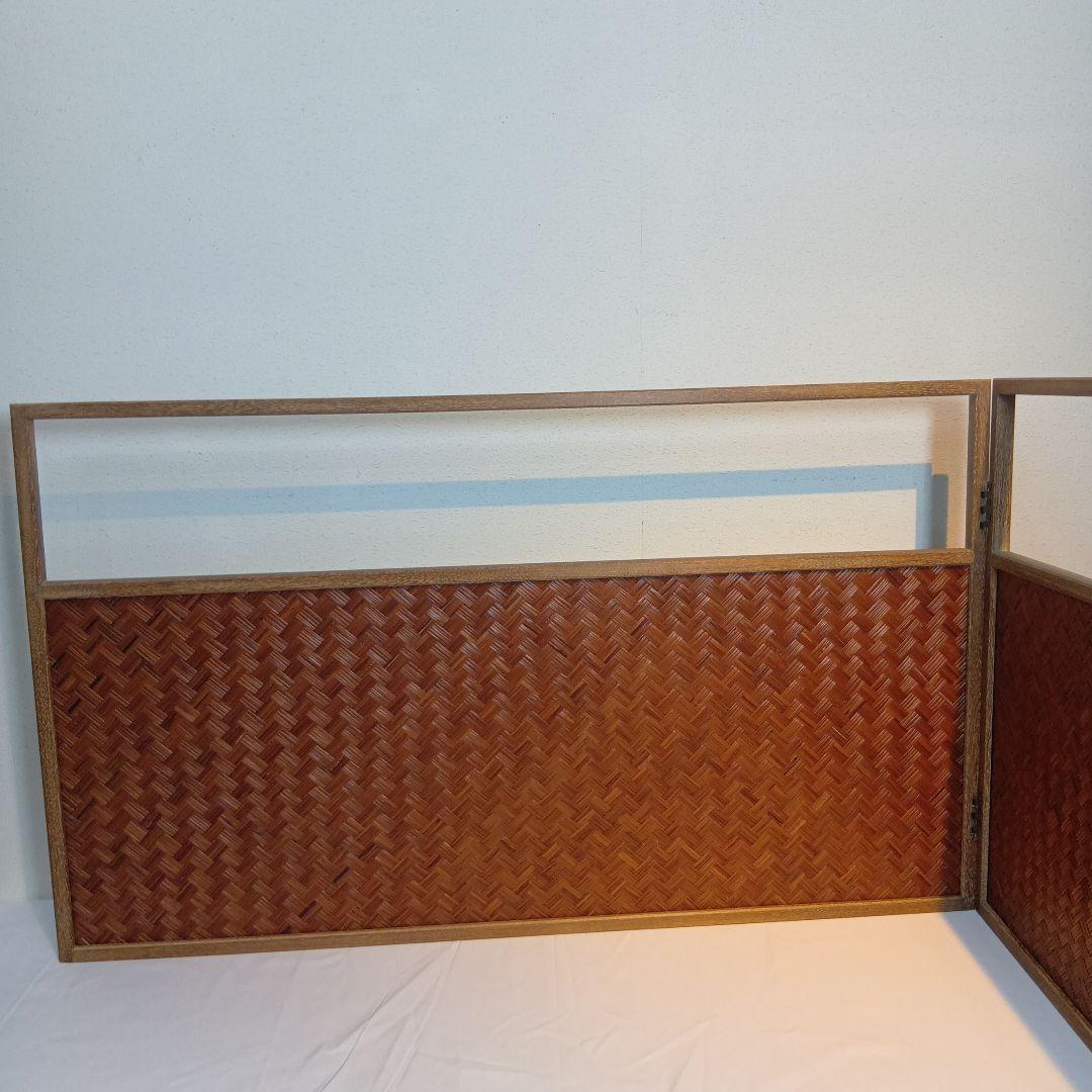 値下げ茶道具　風炉先屏風　網代　美品