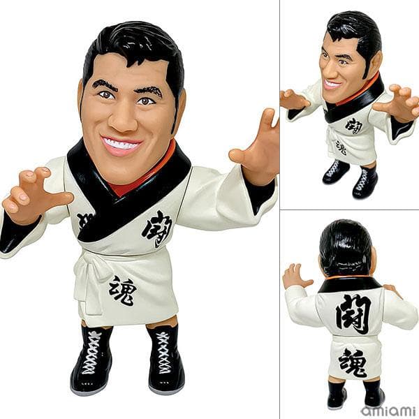 16d ソフビコレクション レジェンドマスターズ ・馬場・猪木・三沢３体まとめて