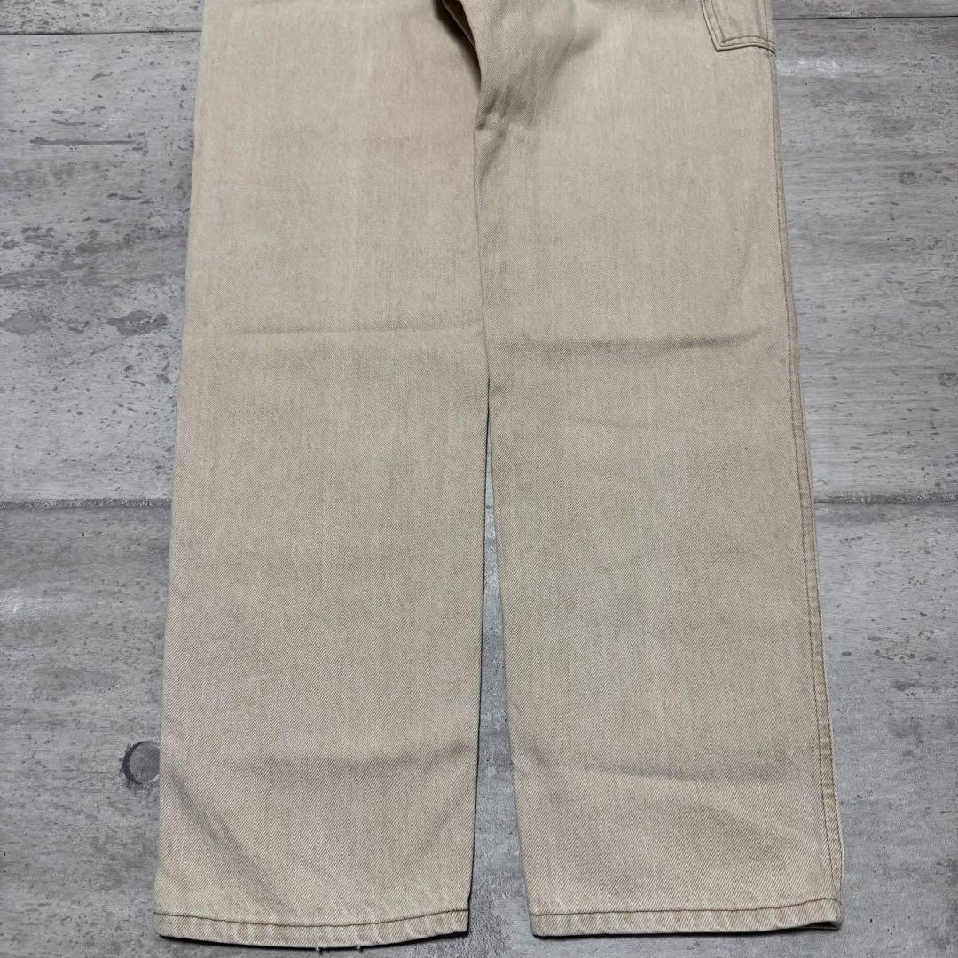 80s USA製 L.L.Bean デニム 生成り サスペンダーボタン 希少