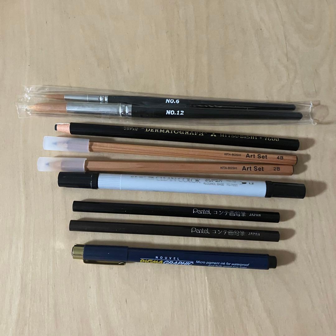 画材一式 ユーキャンの水彩画 スケッチ講座４冊