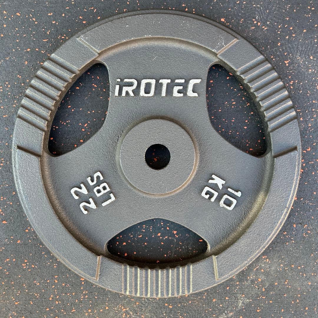 【美品】iROTEC アイロテック 28mmアイアンプレート 10kg×2枚
