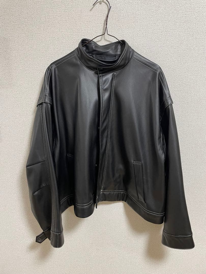 メゾンスペシャル ヴィーガン レザー プライム オーバー モッズコート