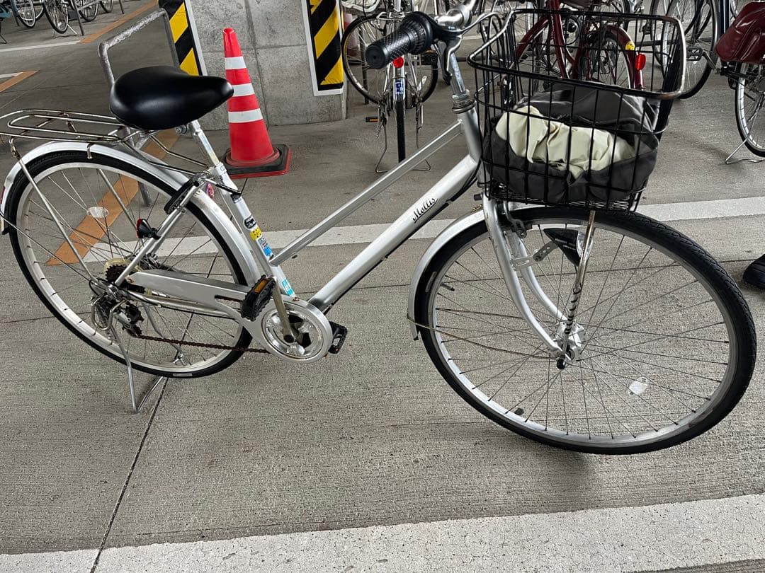 シルバー シティサイクル 前バスケット付き