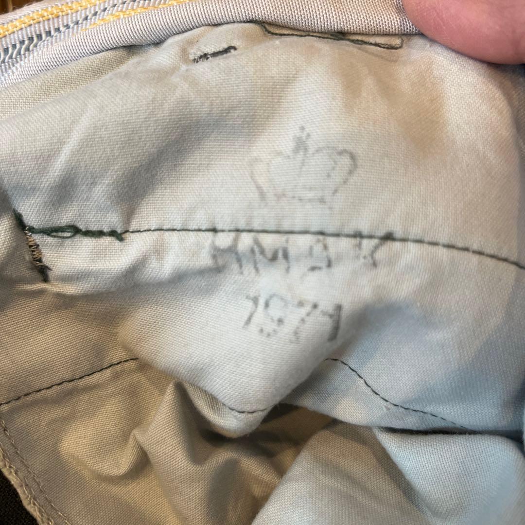 ヴィンテージ1971スウェーデン軍パイピングスラックス