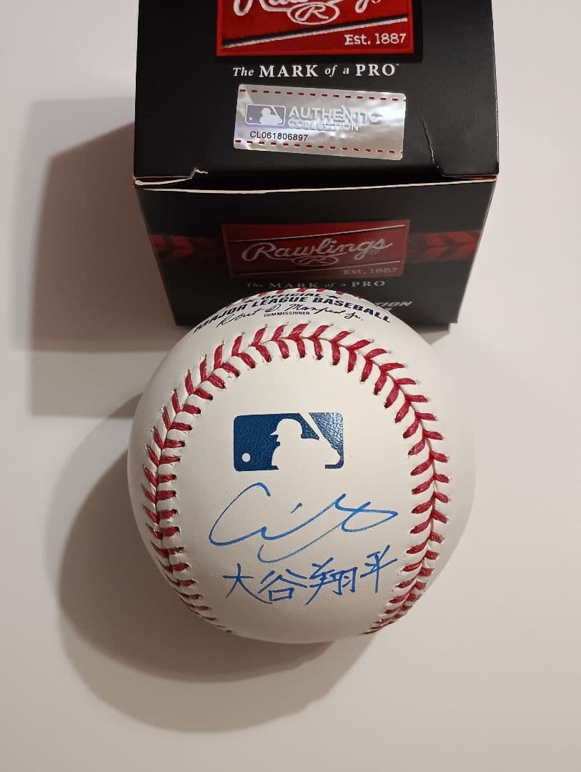 MLB公式球 大谷翔平 直筆サインボール 漢字サイン