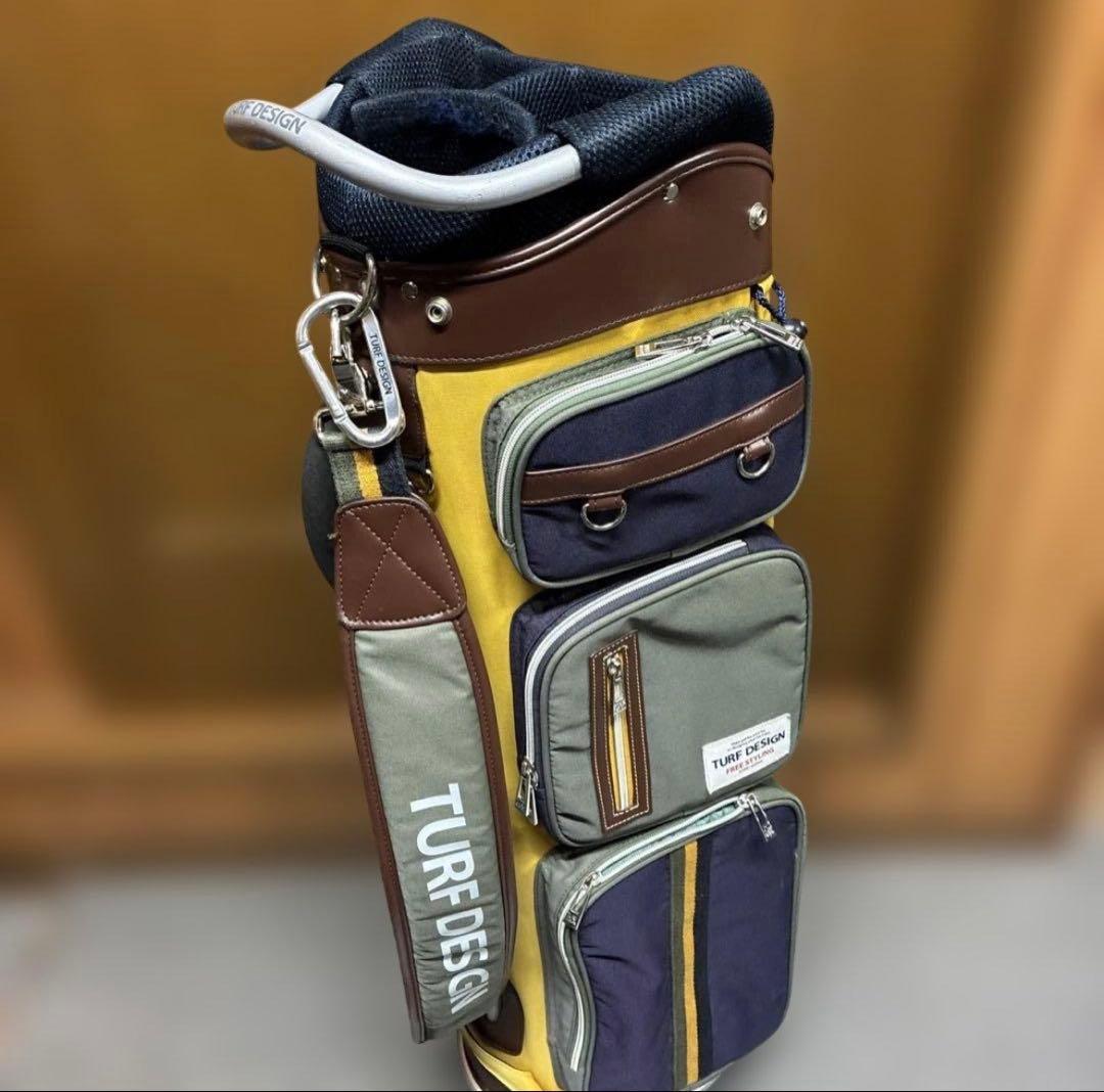 TURF DESIGN ゴルフバッグ 帆布 9.5型 軽量 ターフデザイン