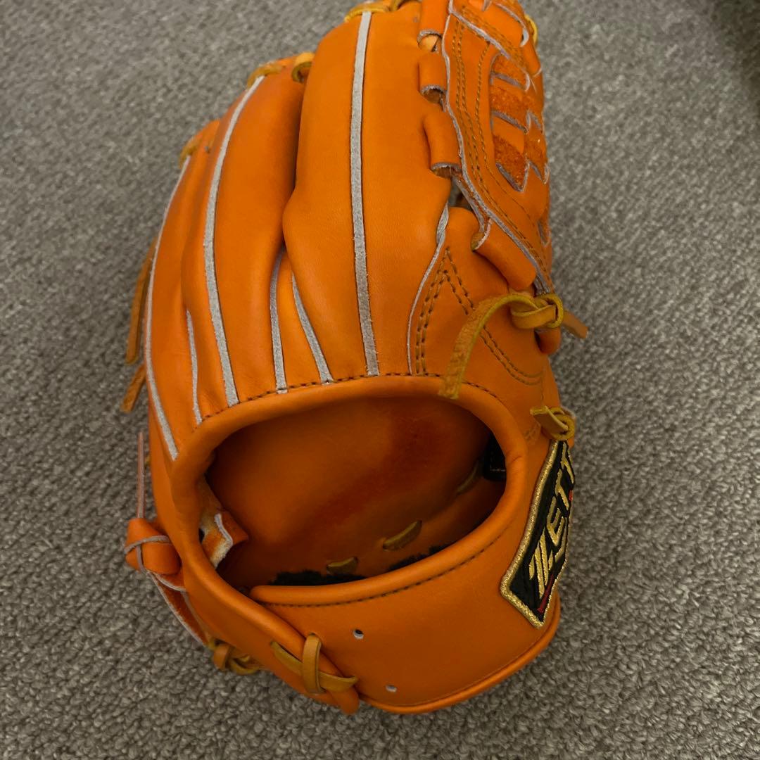 ZETT プロステイタス 硬式グローブ オレンジ