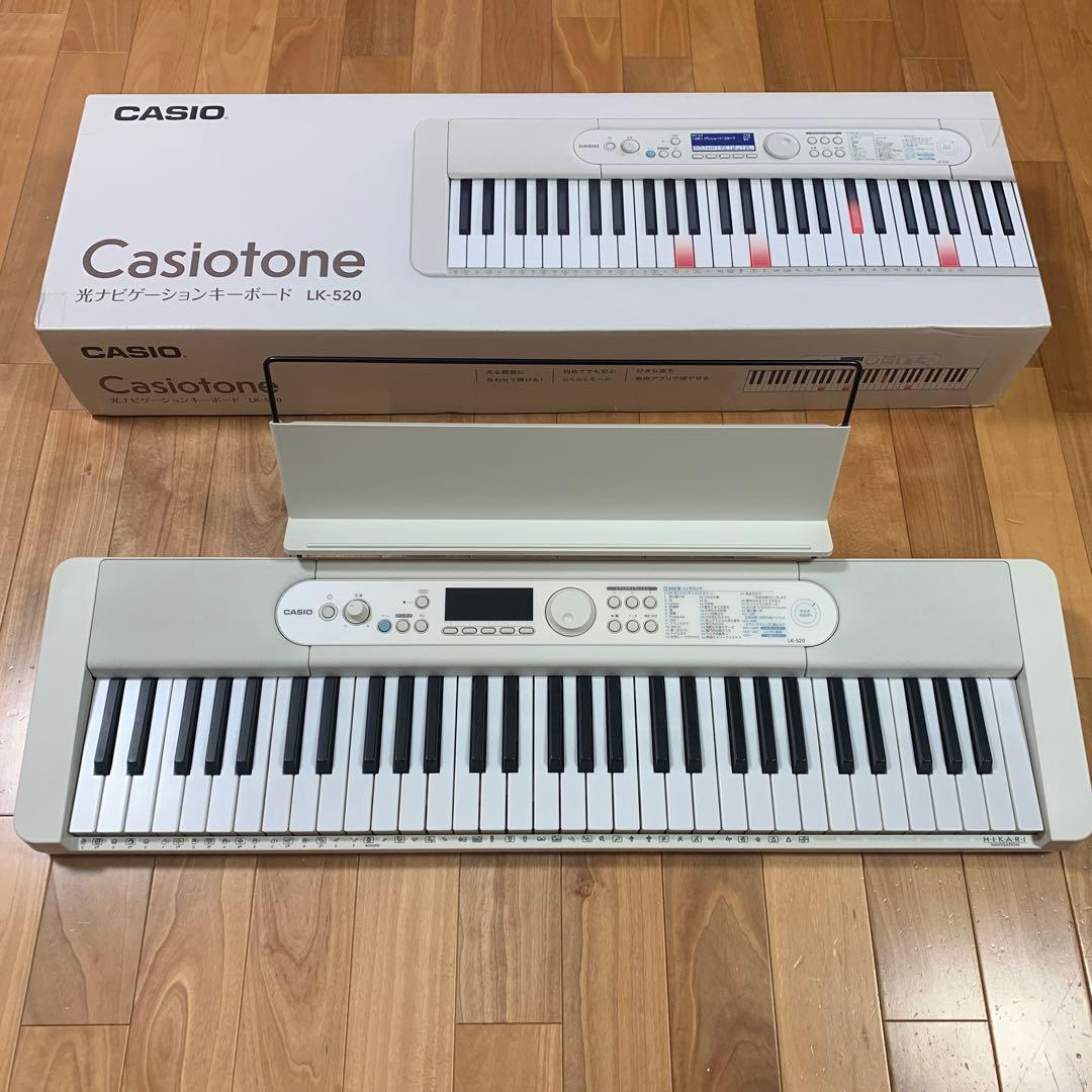 極美品★CASIO Casiotone 光ナビゲーションLK-520
