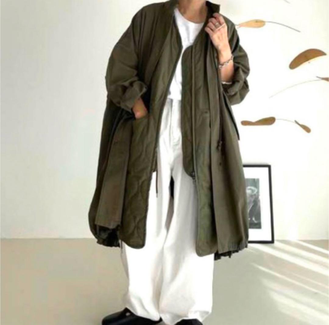 完売argue MY CUSTOM MODS COATVEST SETカーキ