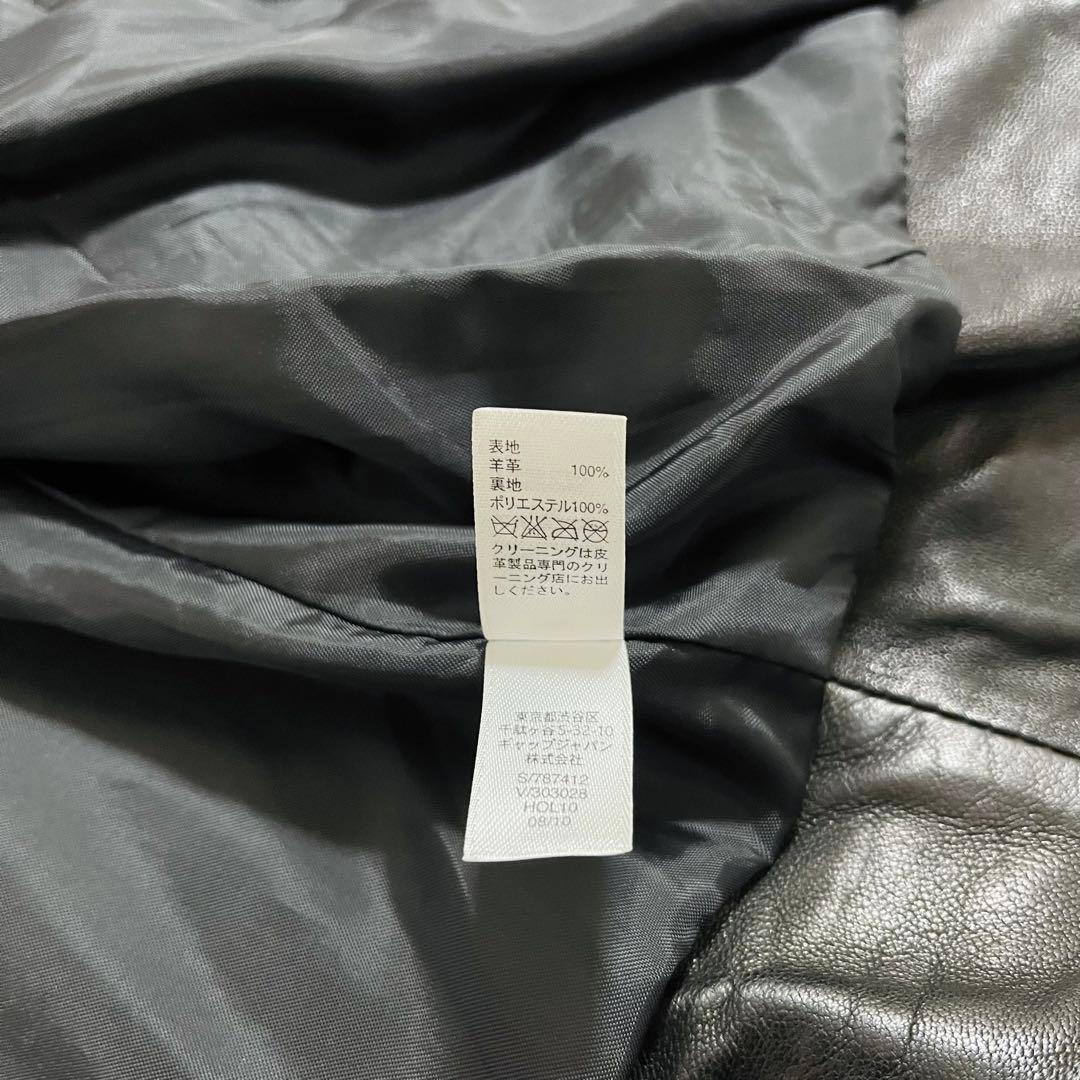 Gap ギャップ シングルライダースジャケット 羊革 サイズXS 160/80A