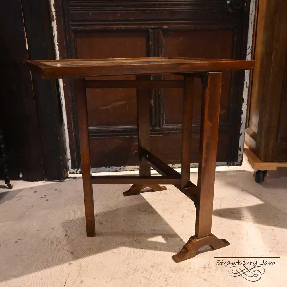 L3710-82 英国アンティーク ファイヤースクリーン カフェテーブル ポワン