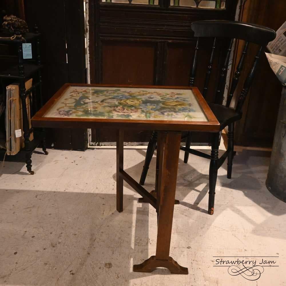 L3710-82 英国アンティーク ファイヤースクリーン カフェテーブル ポワン