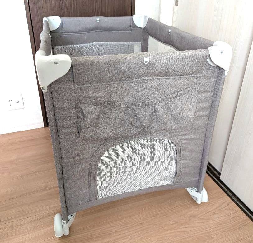 KATOJI グレー ベビーベッド