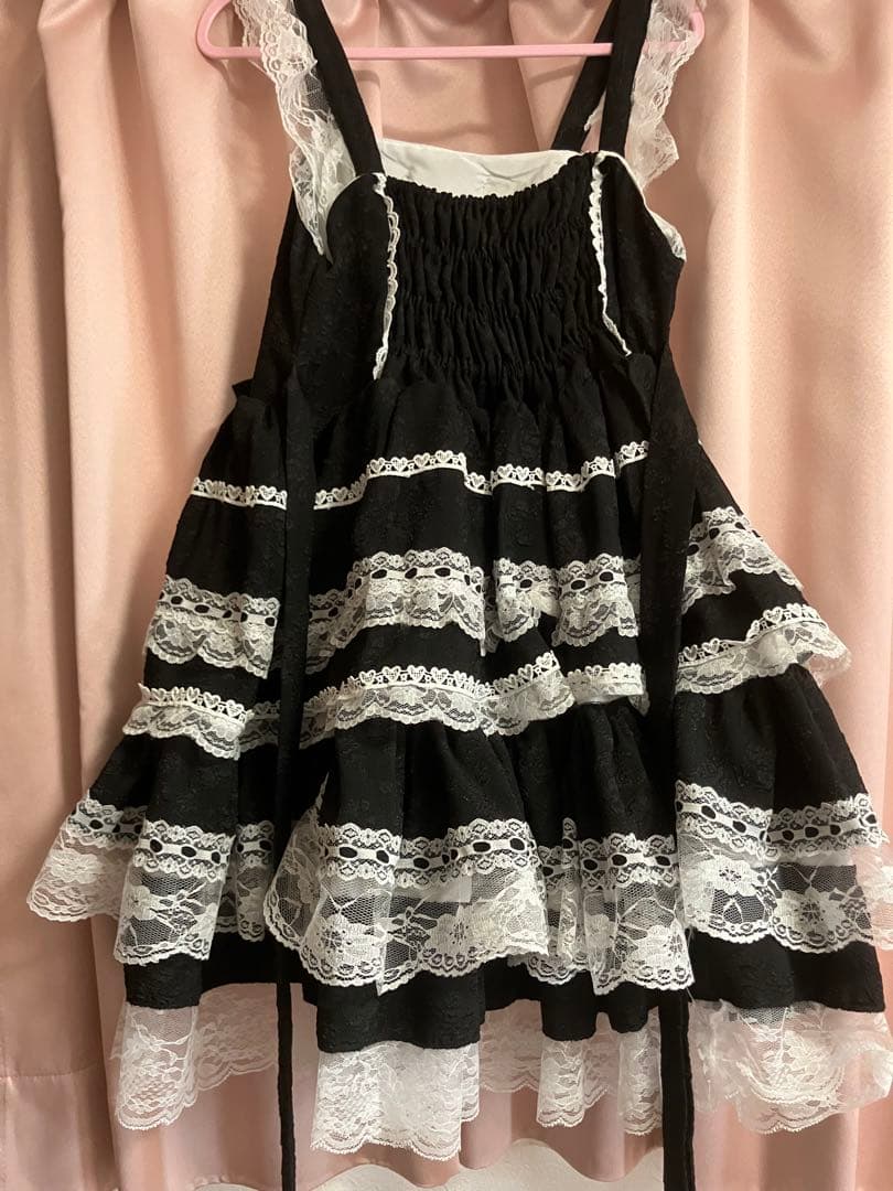 えむ様 ロリータ ゴスロリ ジャンスカ ジャンパースカート ブラック