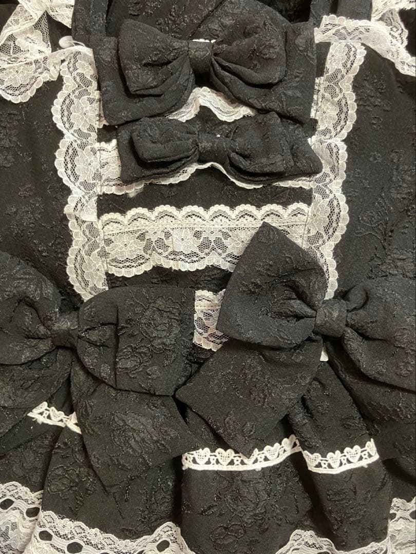 えむ様 ロリータ ゴスロリ ジャンスカ ジャンパースカート ブラック