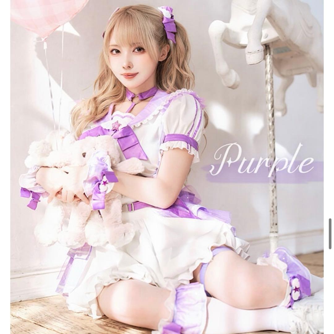 魔法少女ファンシーチェックセーラー パープル マリームーン