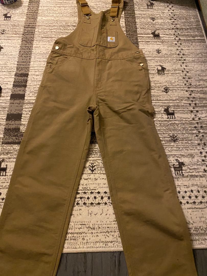 Carhartt カーキオーバーオール