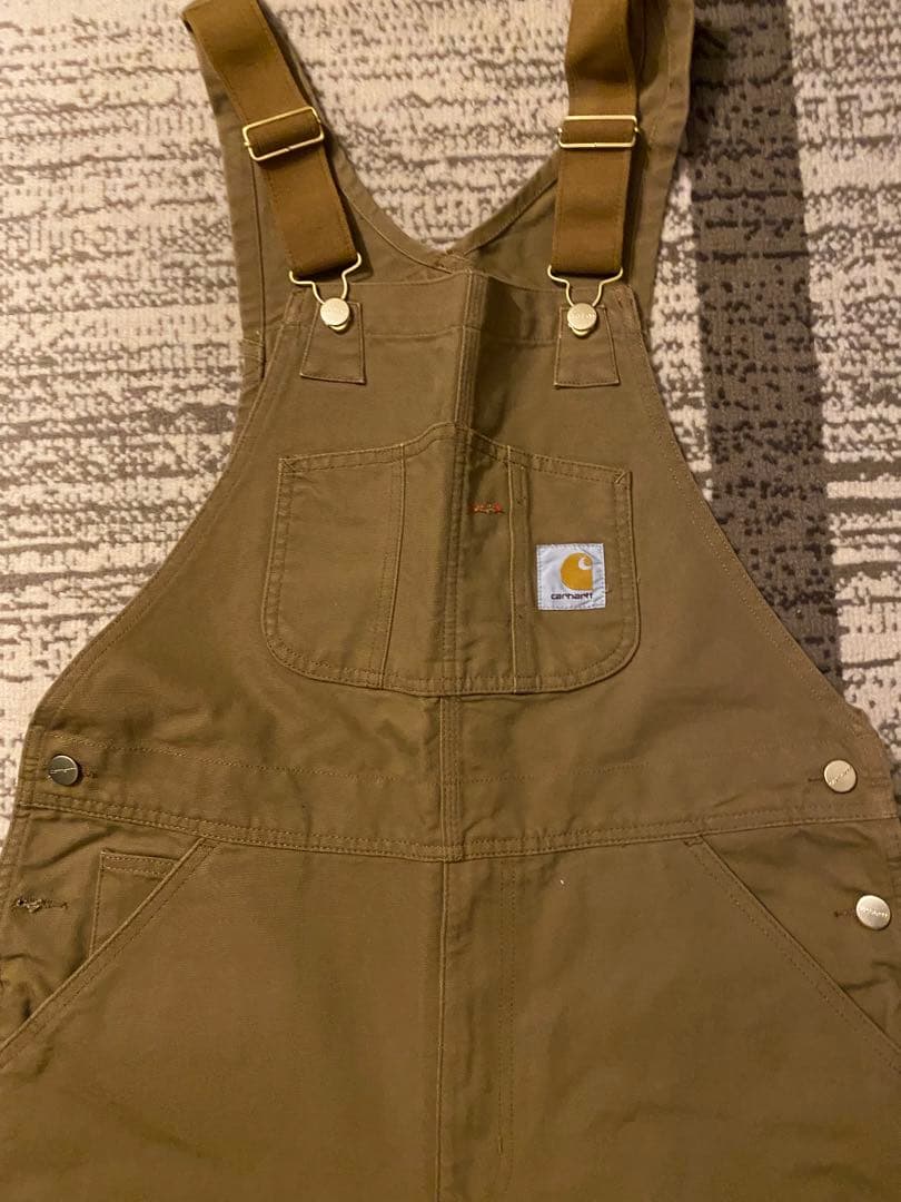 Carhartt カーキオーバーオール