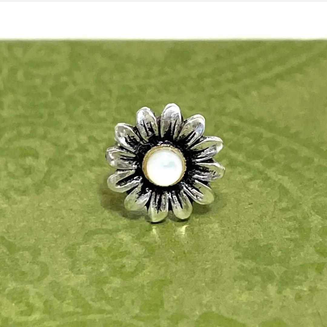 本日最終【極美品】グッチ　フラワーモチーフピアス片耳　925 メンズ/レディース