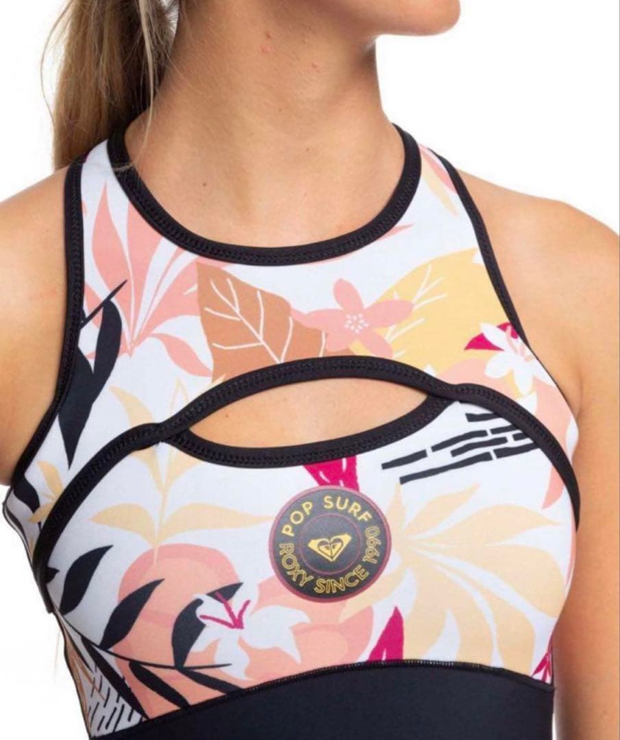 【美品】ROXYロキシー ウェットスーツ ロングジョン M 黒