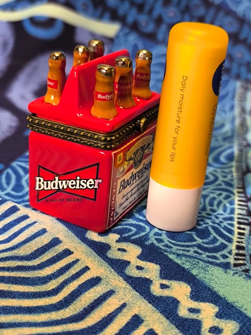 Budweiser ビールボトル 陶器製ヒンジボックス