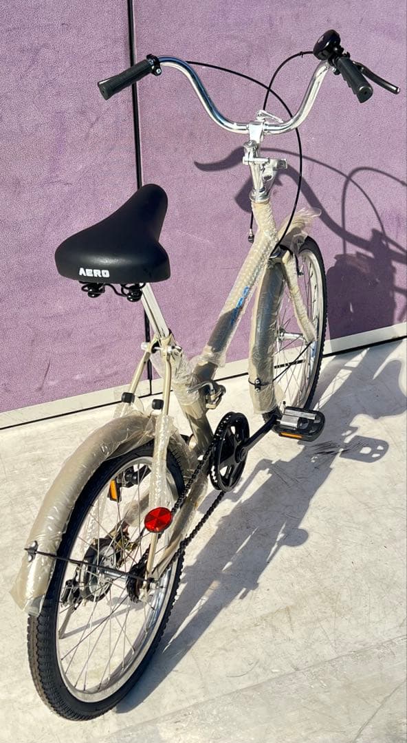 AERO折りたたみ自転車 ホワイト 小径