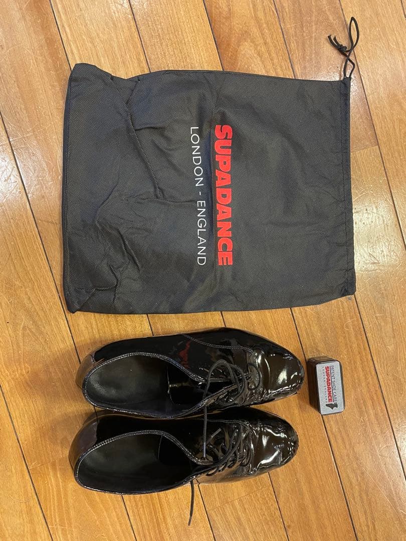 【お値引き中】中古　SupaDance社　社交ダンス用男性用エナメルシューズ