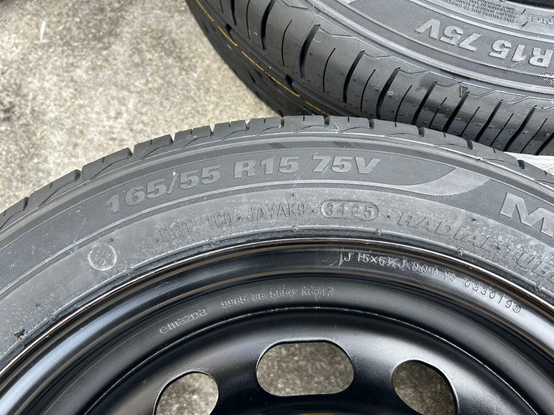 専用品①新品タイヤ165/55R15 ホイールタイヤ4本セット