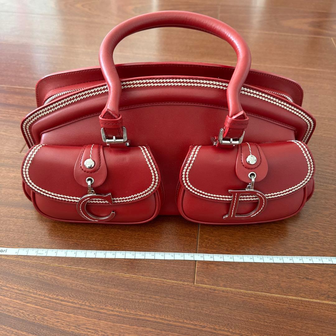 Christian Dior ジョンガリアーノ　バッグ　赤