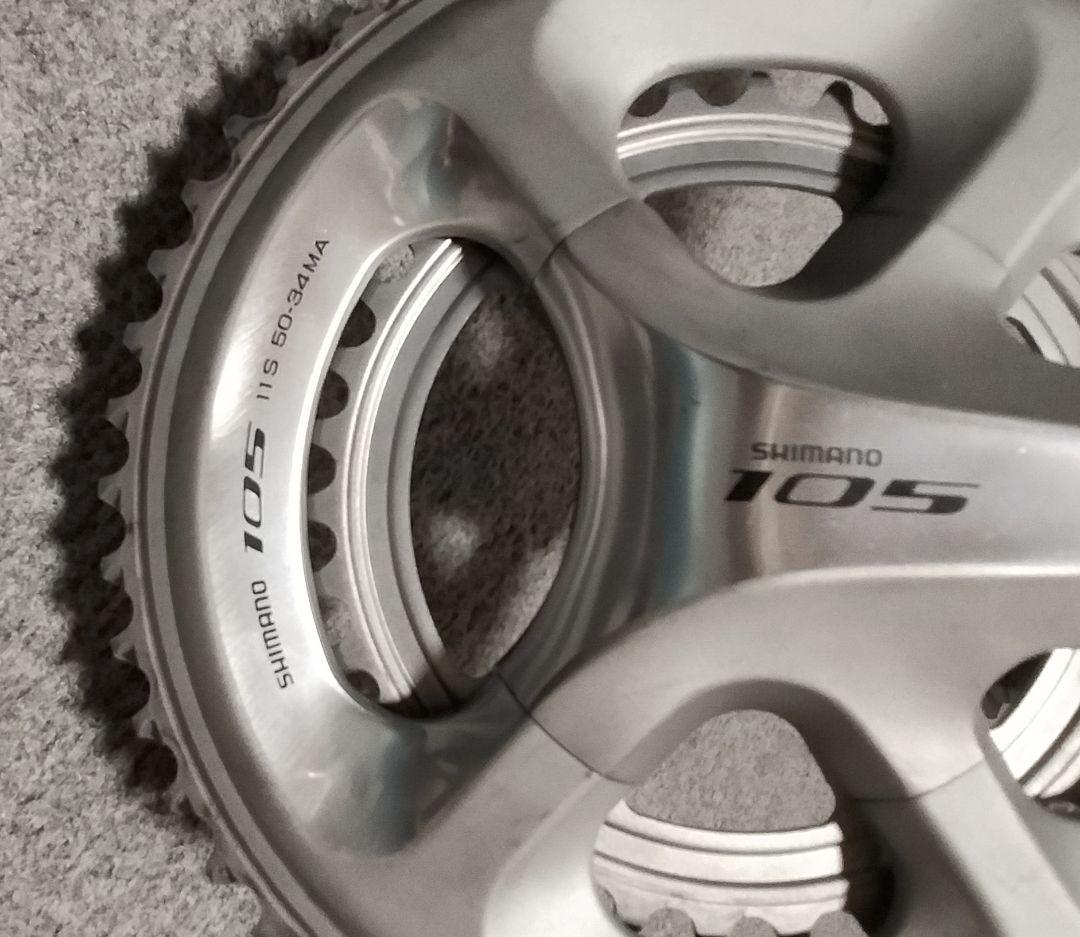 SHIMANO 105 クランクセット 50-34T BB付