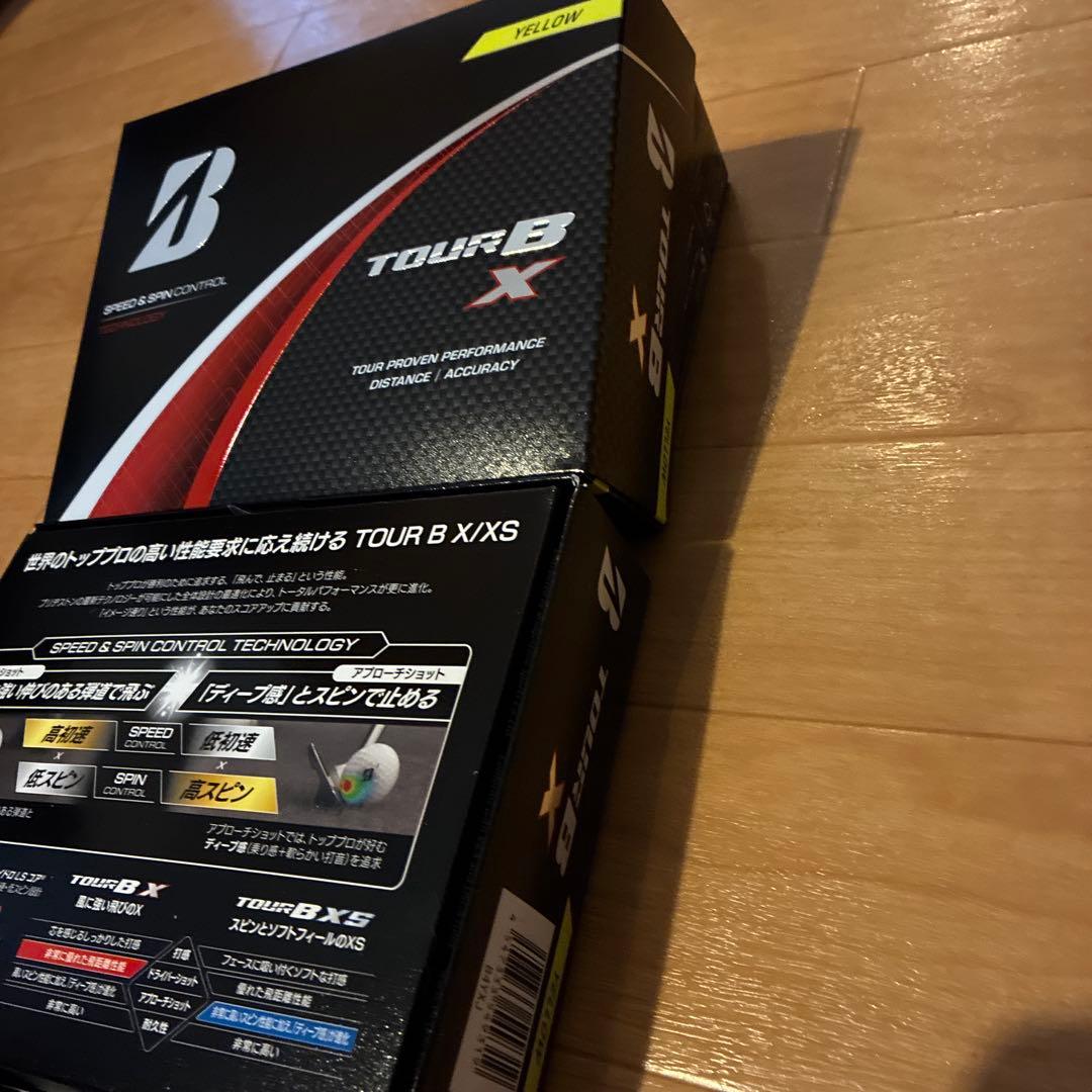 【新品未使用：イエロー】ブリヂストンツアーBX2ダース