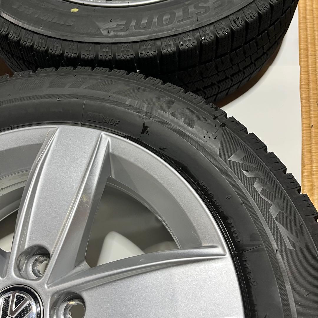 フォルクスワーゲン　ポロ純正ホイール　スタッドレスタイヤアルミセット　AW 15