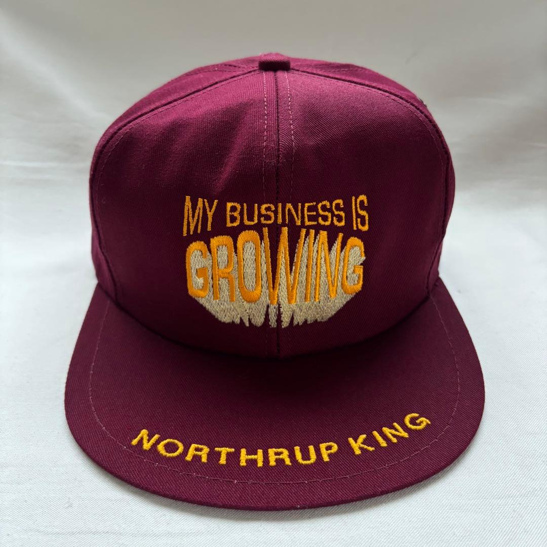 デッドストック K-PRODUCTS キャップ USA製 マルーン 帽子 刺繍