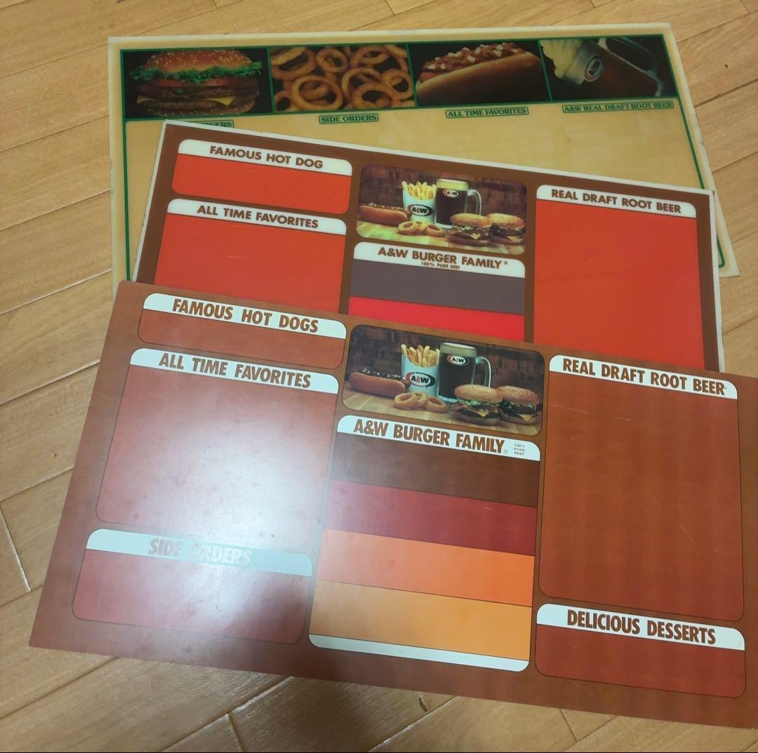 A&W root beer 看板 sign ルートビアグッズエイアンドダブリュ