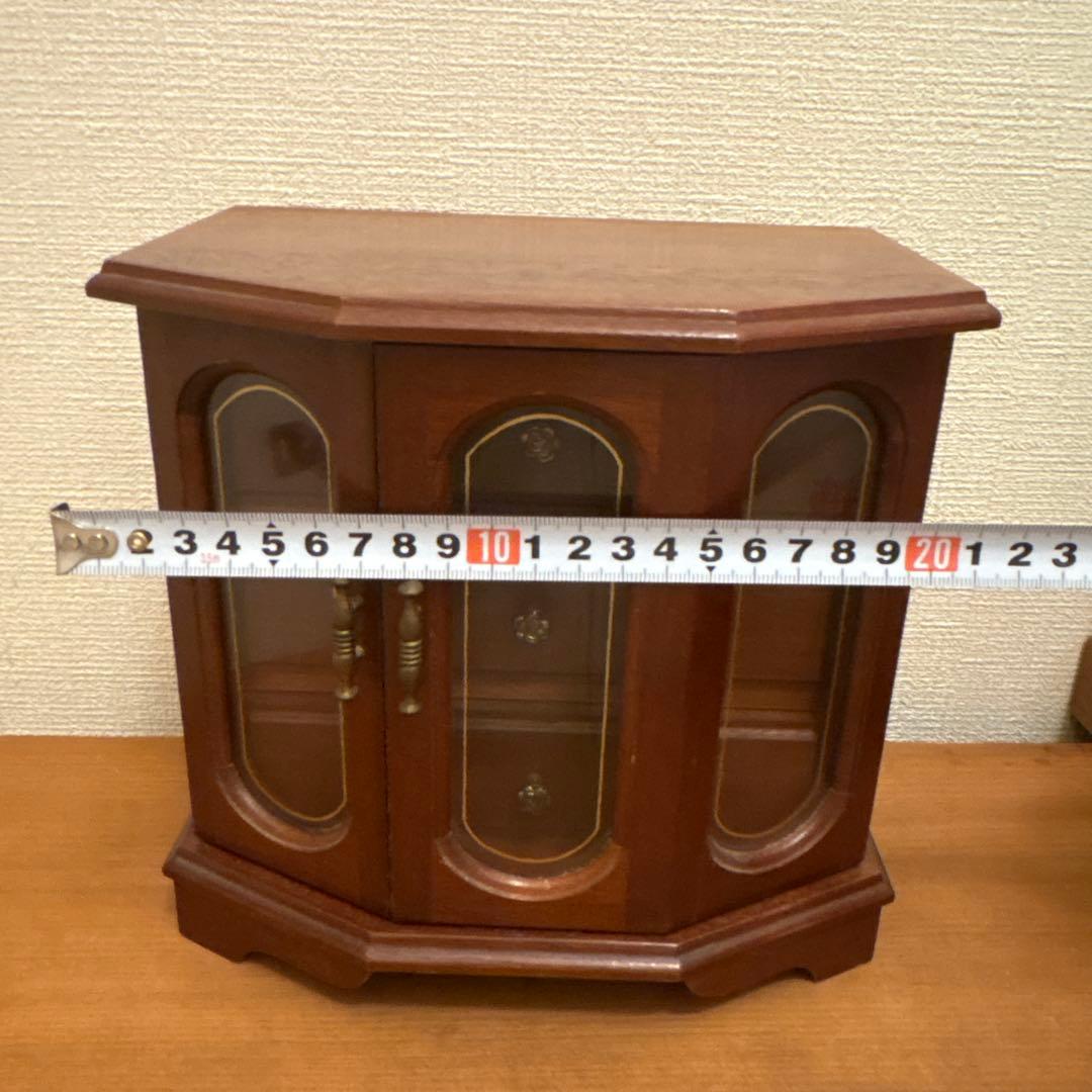 木製アクセサリーケース　小物棚　アンティーク