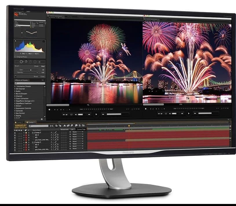 PHILIPS モニター 31.5型 4K UHD 328P6VUBREB/11