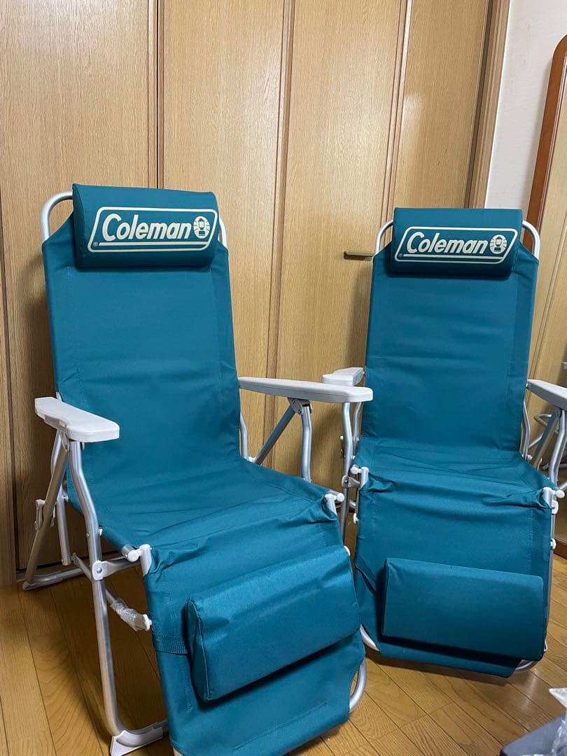 Coleman アウトドアチェア 二脚 リクライニング機能付き ファーストクラス