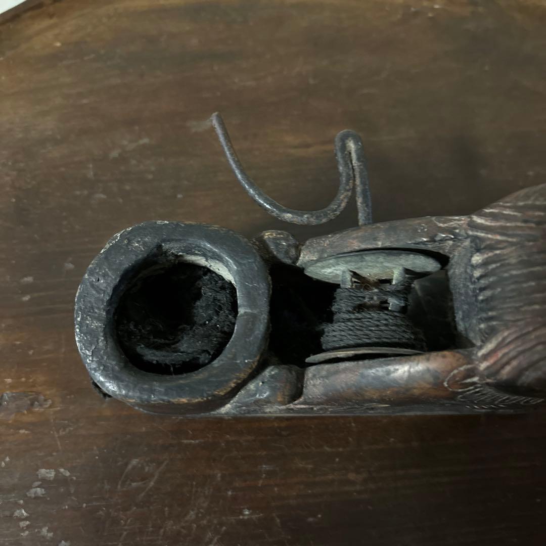 李朝墨壺　アンティーク　韓国骨董　狛犬　招き猫　福助　古美術　朝鮮古美術　木工品