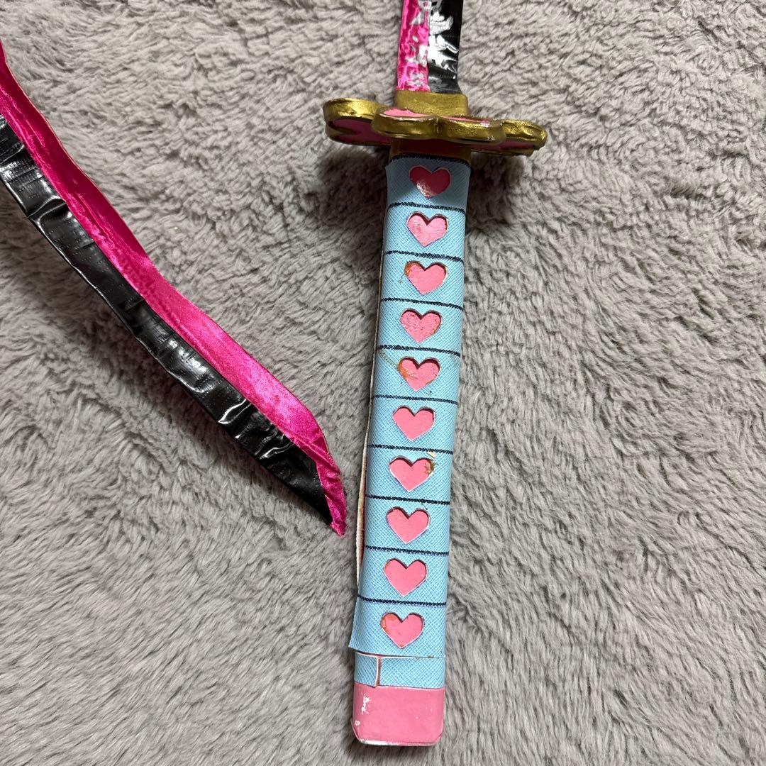 こゆき様　3点セット　鬼滅の刃　甘露寺蜜璃　武器2点、草履セット