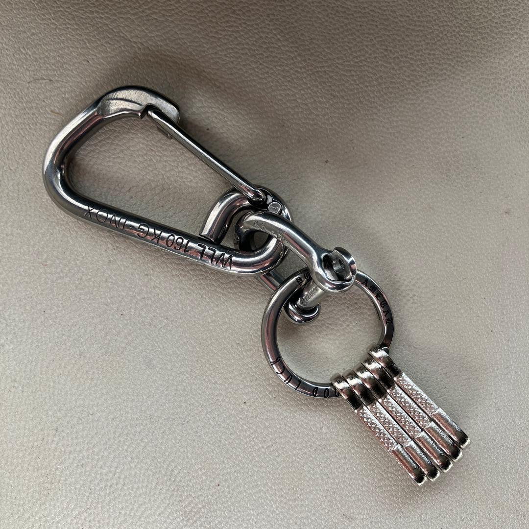 wichardカラビナ&シャックル　1950年代復刻キーリング使用　キーホルダー