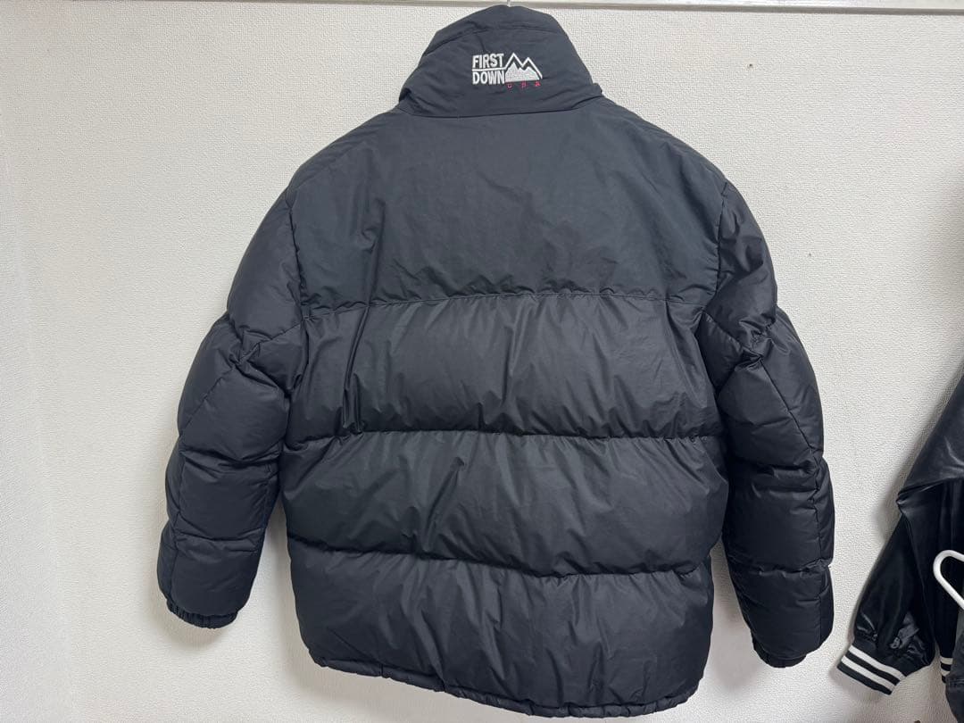FIRST DOWN USA ブラック バブルダウンジャケット