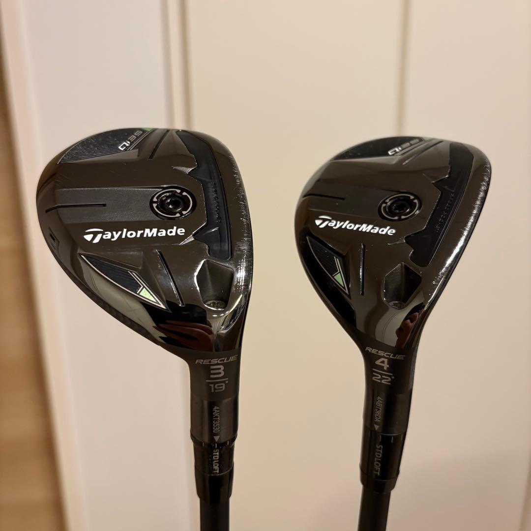 美品TaylorMade Qi35レスキュー　3・４番セット　カスタムシャフト